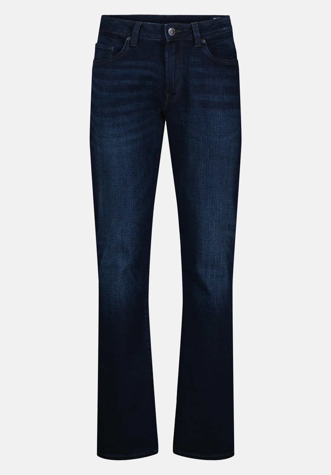 Slim Boot King Men's Jeans in Whiskered and Sanded Dark Blue - BM22675 - Image 5