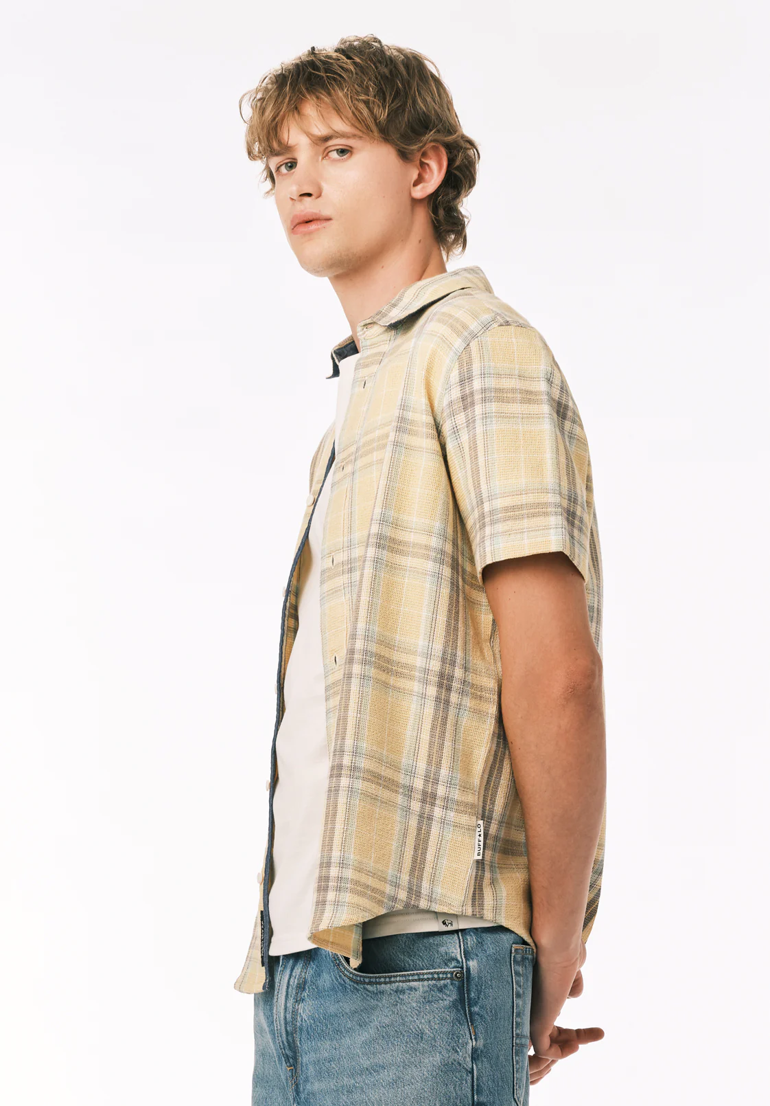 Sulian Men’s Short Sleeve Plaid Shirt, Boulder - BM24791 - Image 3