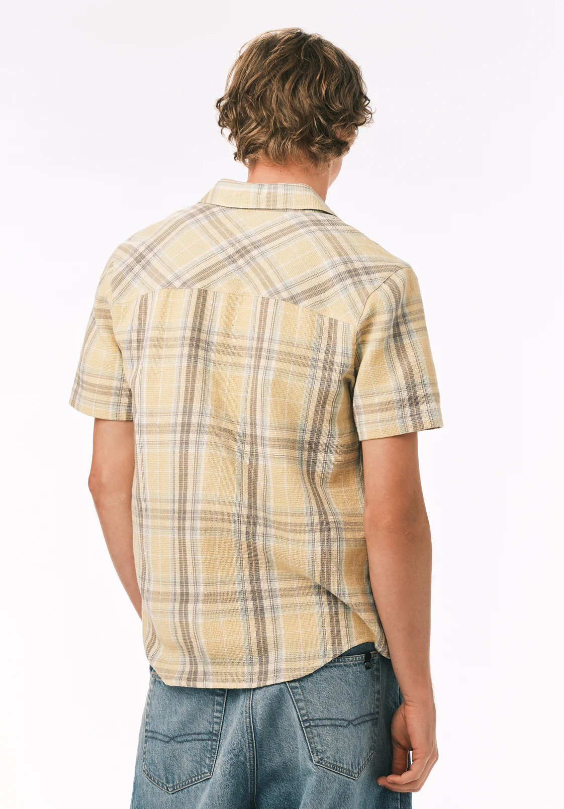 Sulian Men’s Short Sleeve Plaid Shirt, Boulder - BM24791 - Image 4