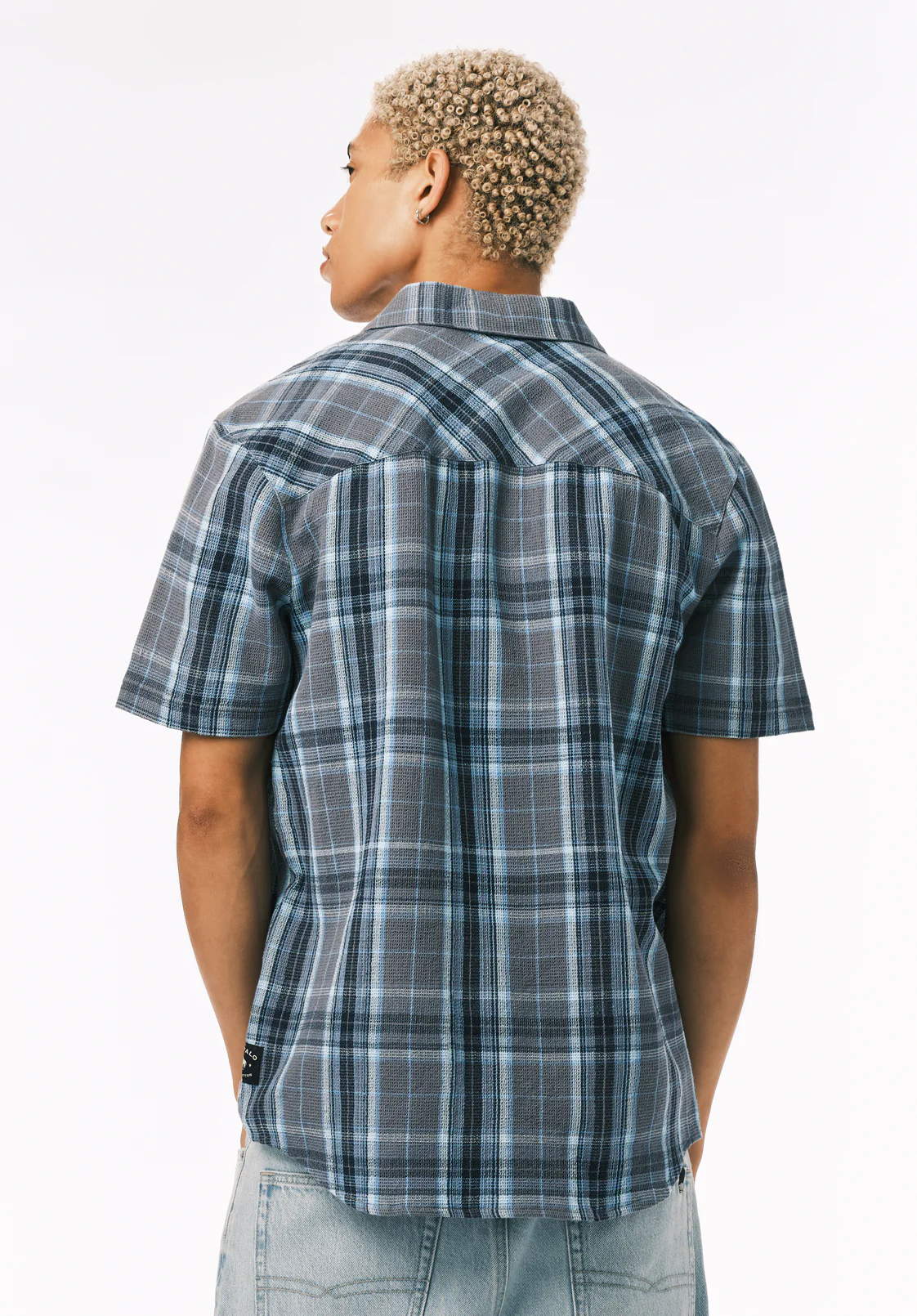 Sulian Men’s Short Sleeve Plaid Shirt, Mirage - BM24791 - Image 4