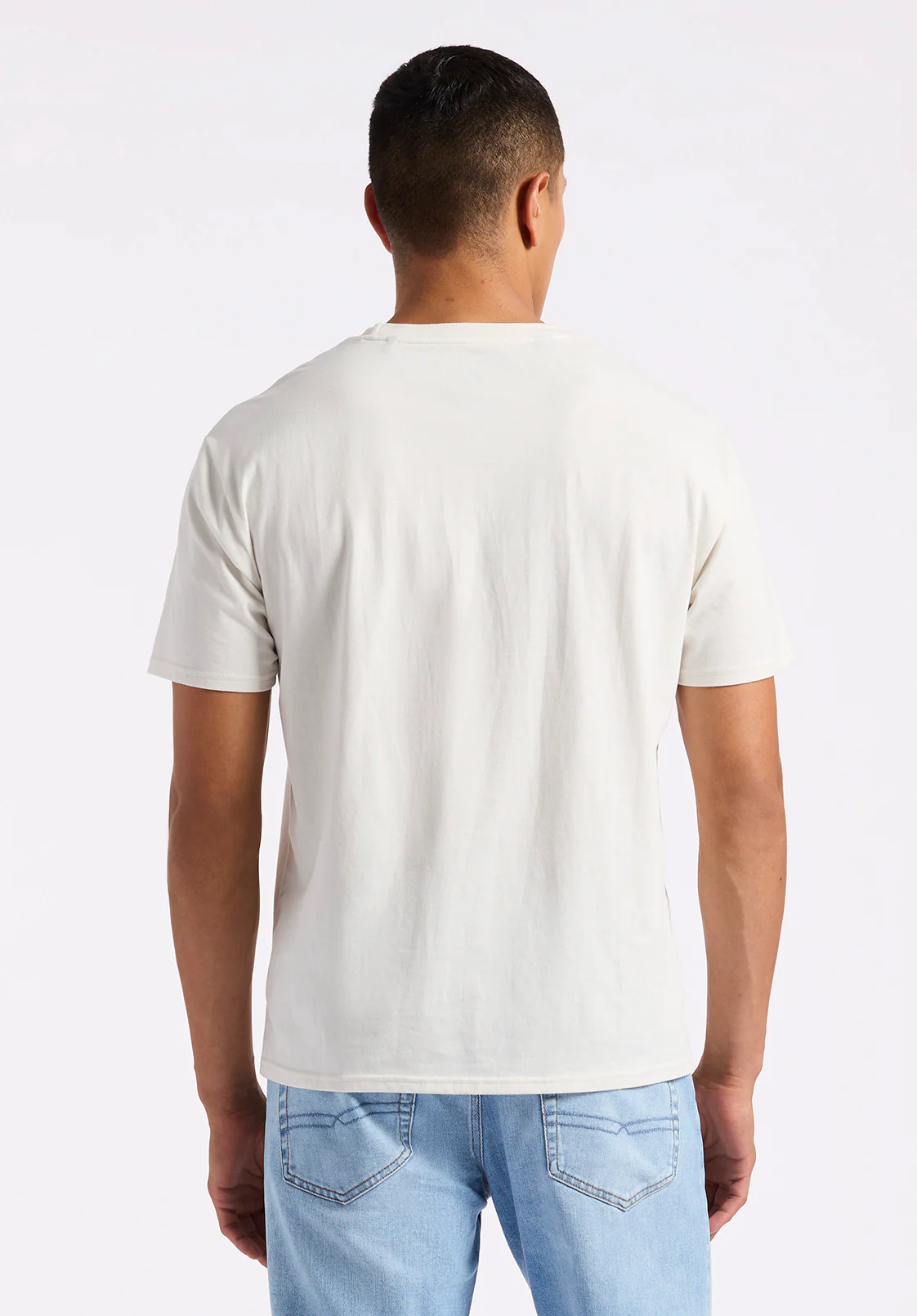 Tailgate Men's Graphic T-Shirt with BBQ Print, Milk - BM24640 - Image 4