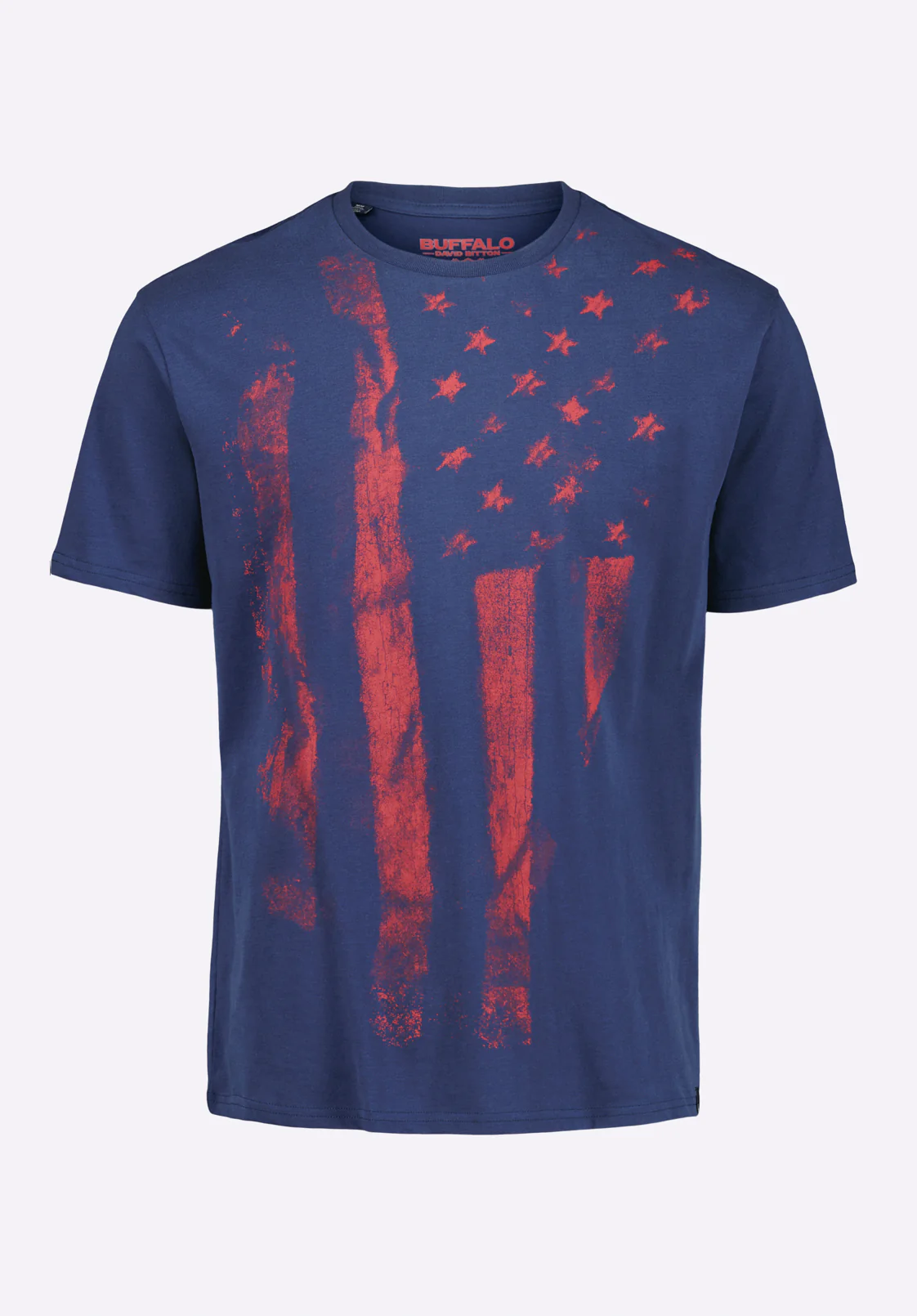Talla Men's Graphic T-Shirt with American Flag Print, Whale - BM24650 - Image 5