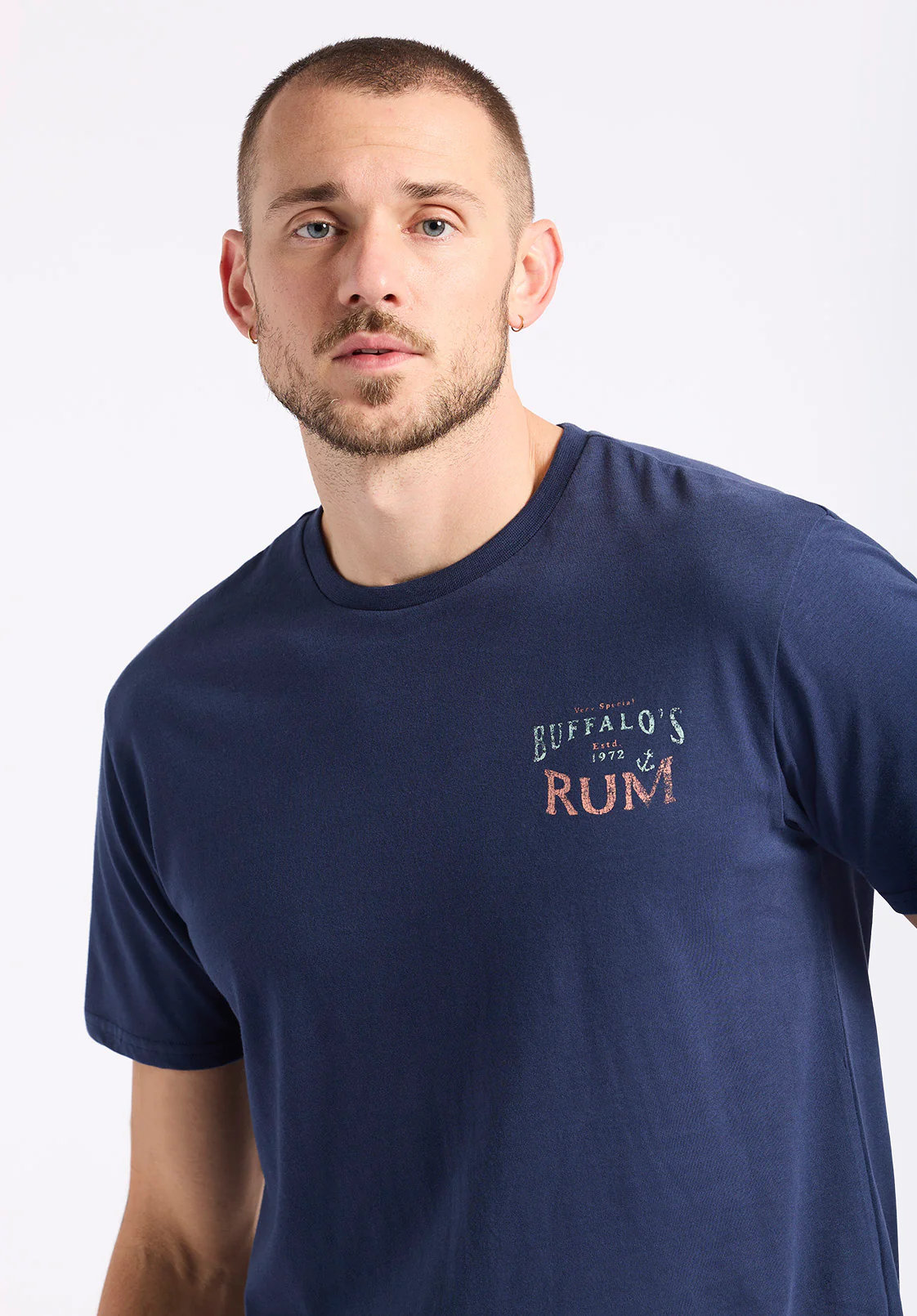 Taneer Men's Graphic T-Shirt with Rum Print, Whale - BM24642 - Image 3