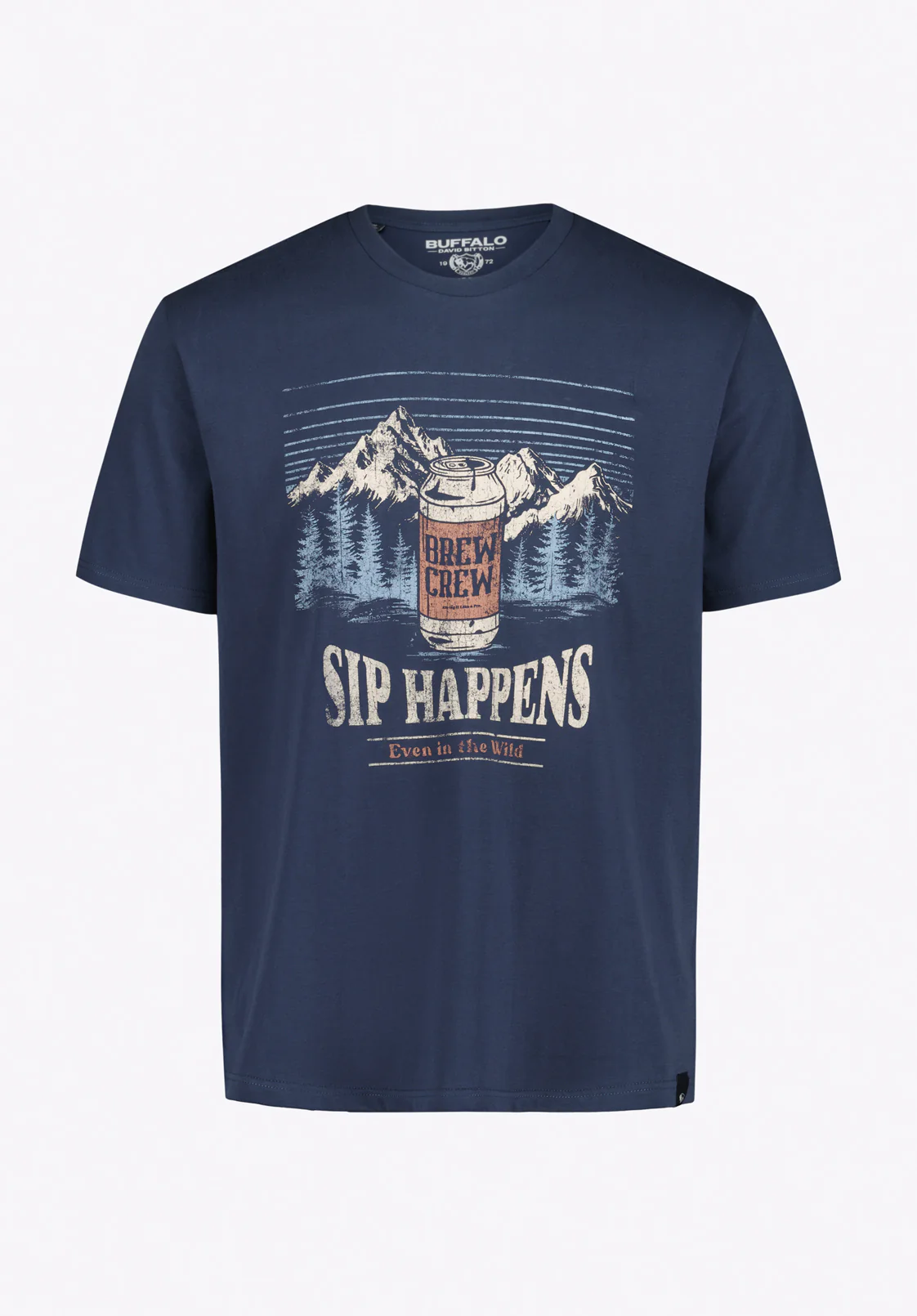 Tappens Men’s Graphic T-Shirt with Sip Happens Print, Whale - BM24821 - Image 5