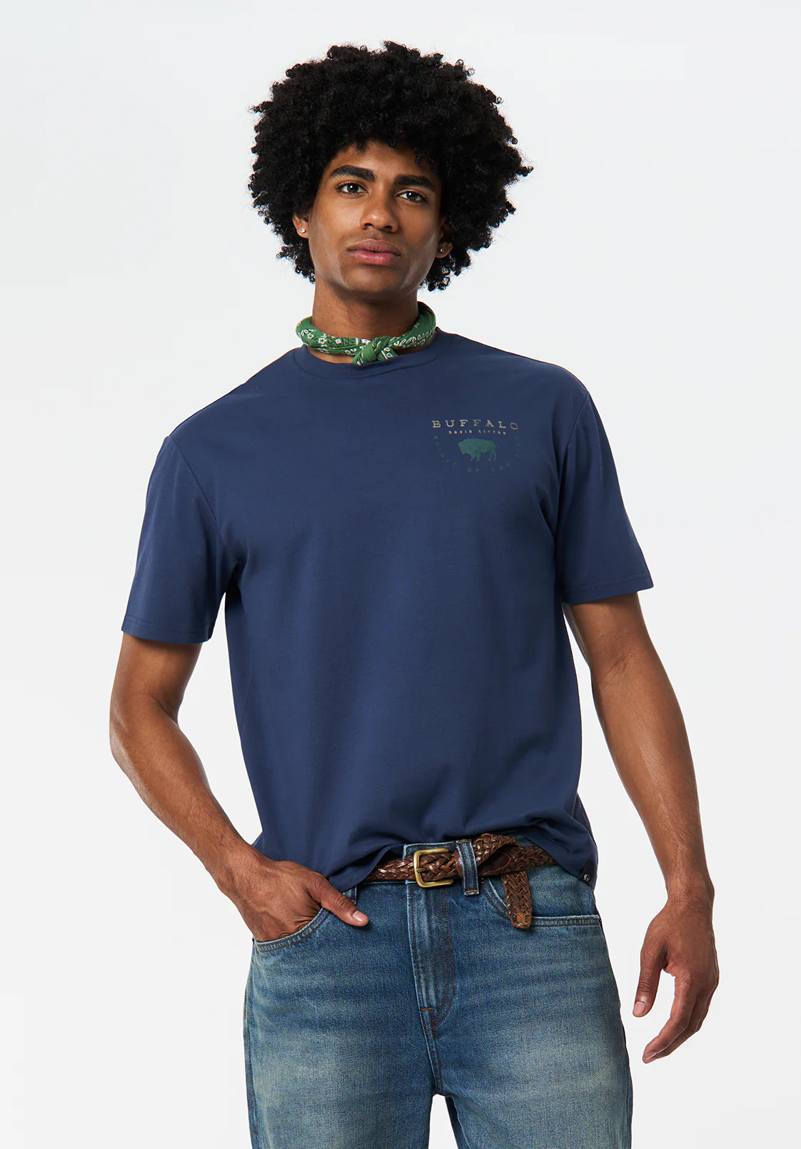 Tarek Men's Graphic T-Shirt with Smoke Show Print, Whale - BM24713 - Image 3