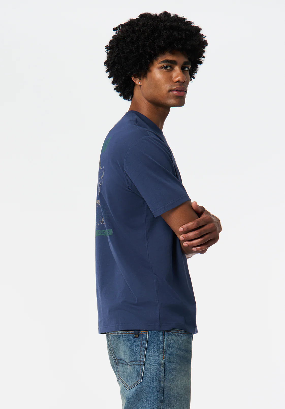 Tarek Men's Graphic T-Shirt with Smoke Show Print, Whale - BM24713 - Image 4