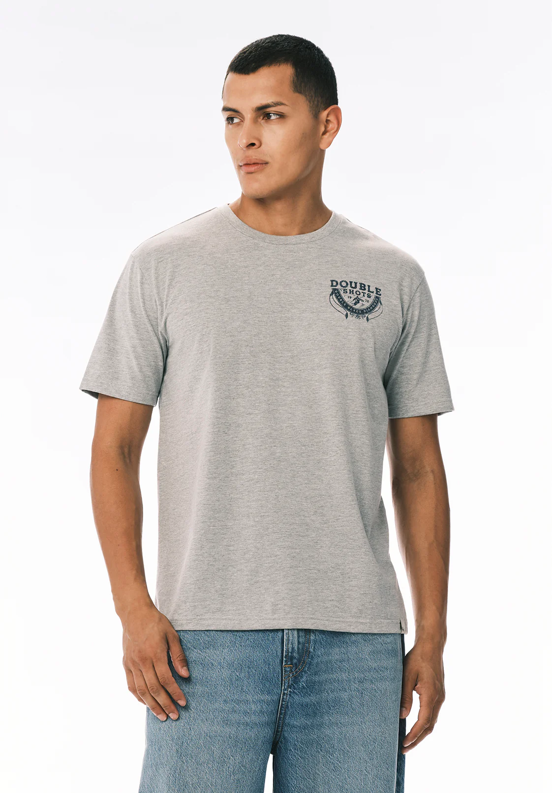 Tarma Men’s Graphic T-Shirt with Après Ski Print, Heather Grey - BM24820 - Image 3