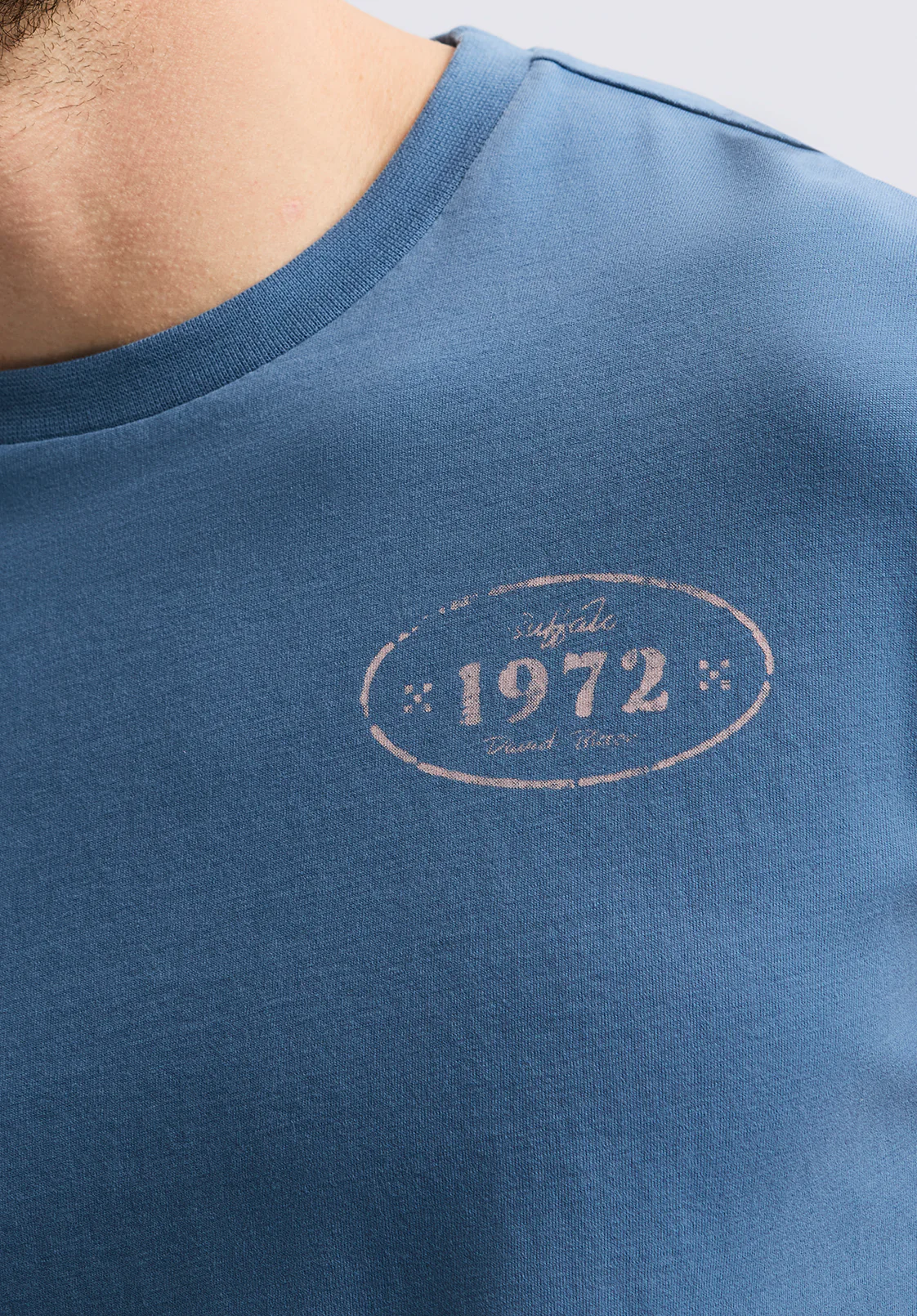 Tesert Men's Graphic T-Shirt with Desert Daze Print, Moonlight Blue - BM24655 - Image 5
