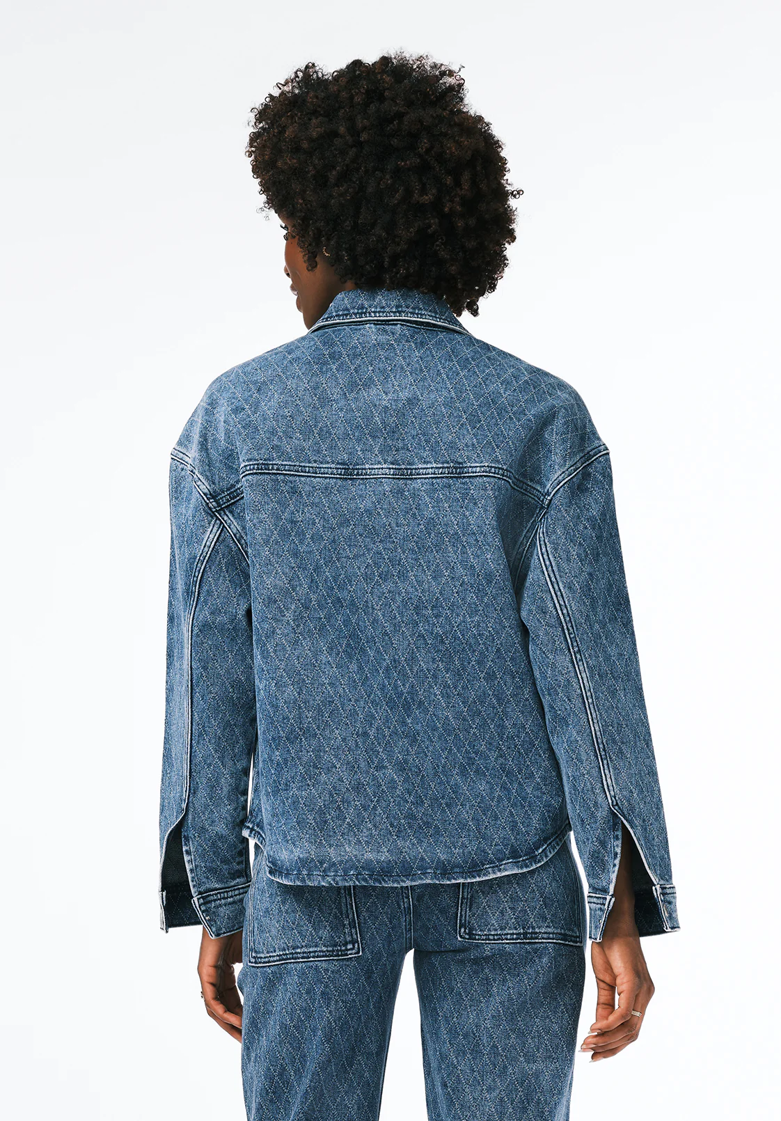 Tessa Women's Boxy Denim Jacket, Sanded and Contrasted - BL16150 - Image 4