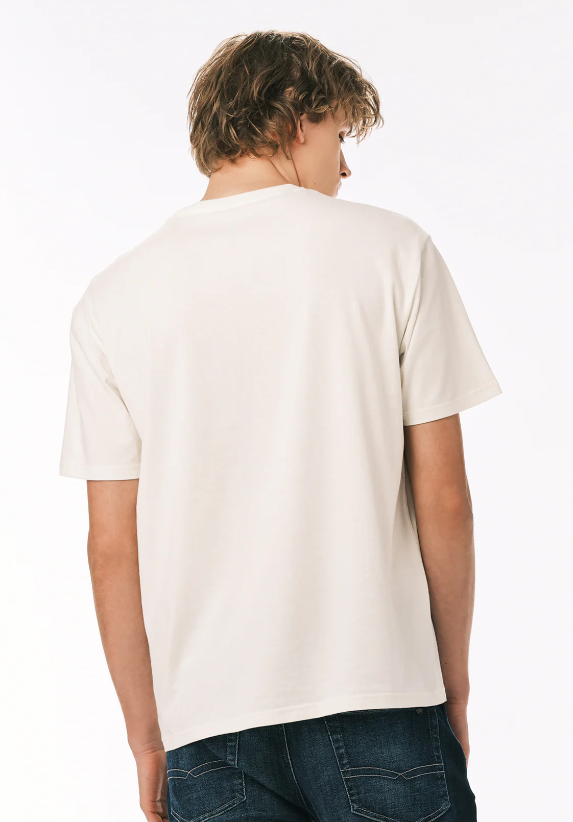 Texon Men’s Americana Graphic T-Shirt, Milk - BM24865 - Image 4