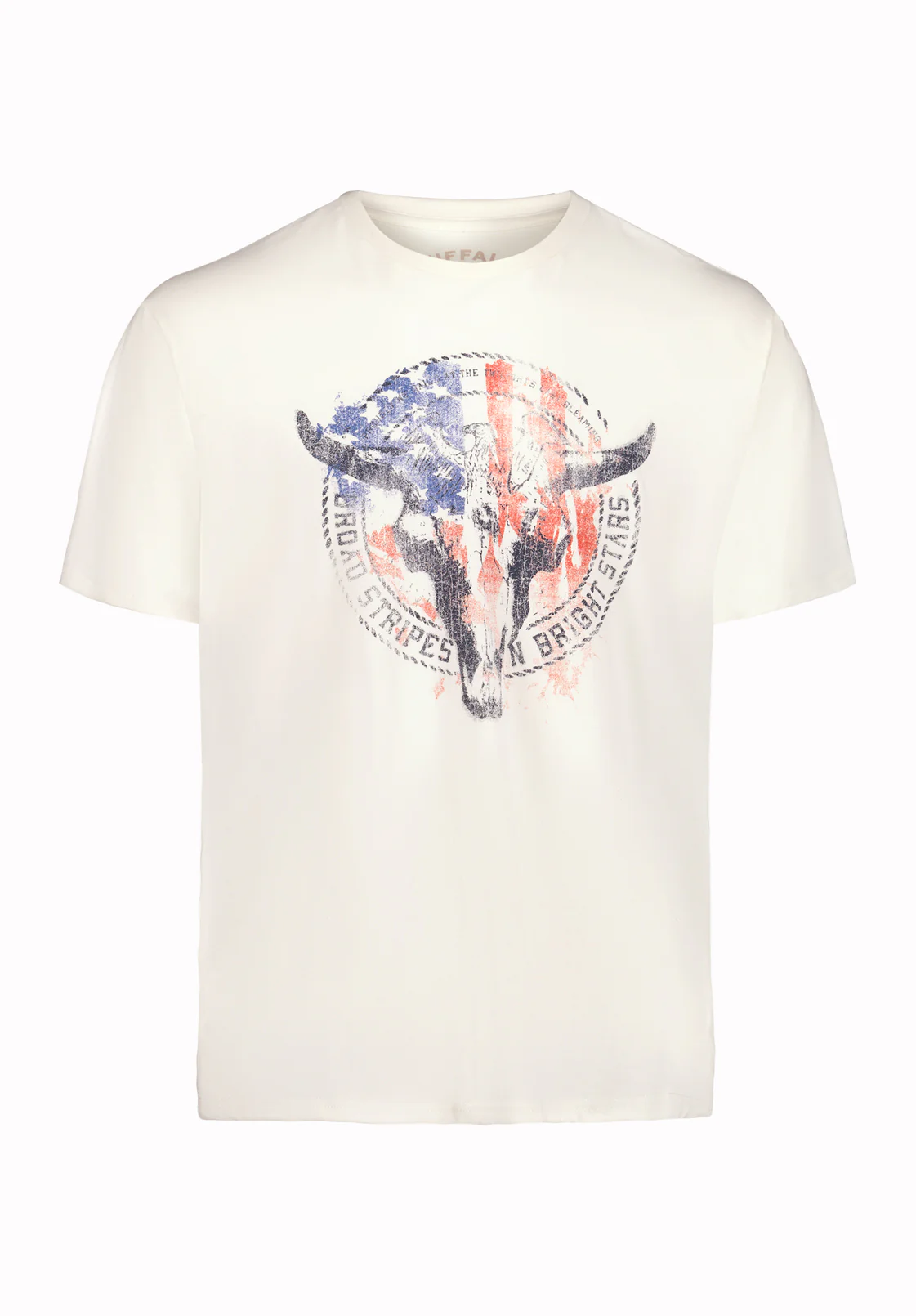 Texon Men’s Americana Graphic T-Shirt, Milk - BM24865 - Image 5