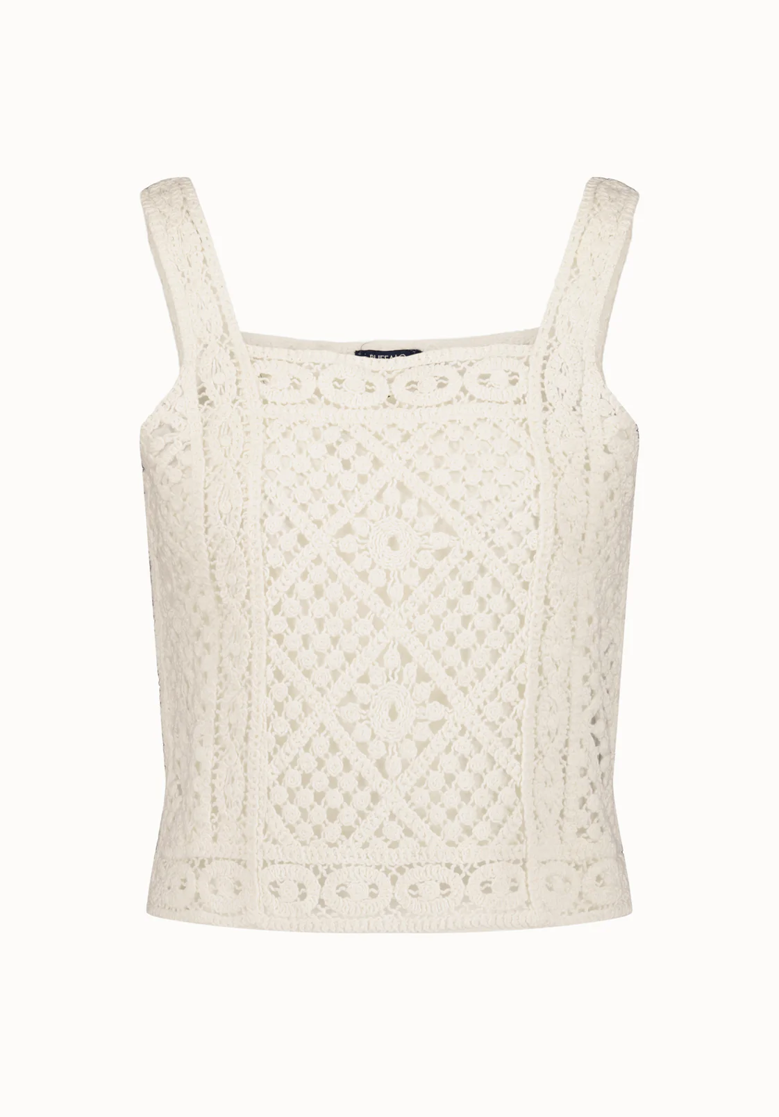 Thalassa Women's Crochet Tank Top, White - SW0121P - Image 5