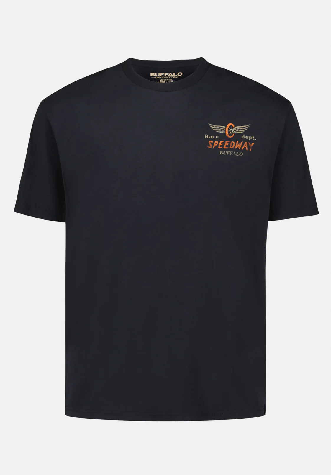 Thane Men's Graphic T-Shirt with Speedway Print, Black - BM24709 - Image 5