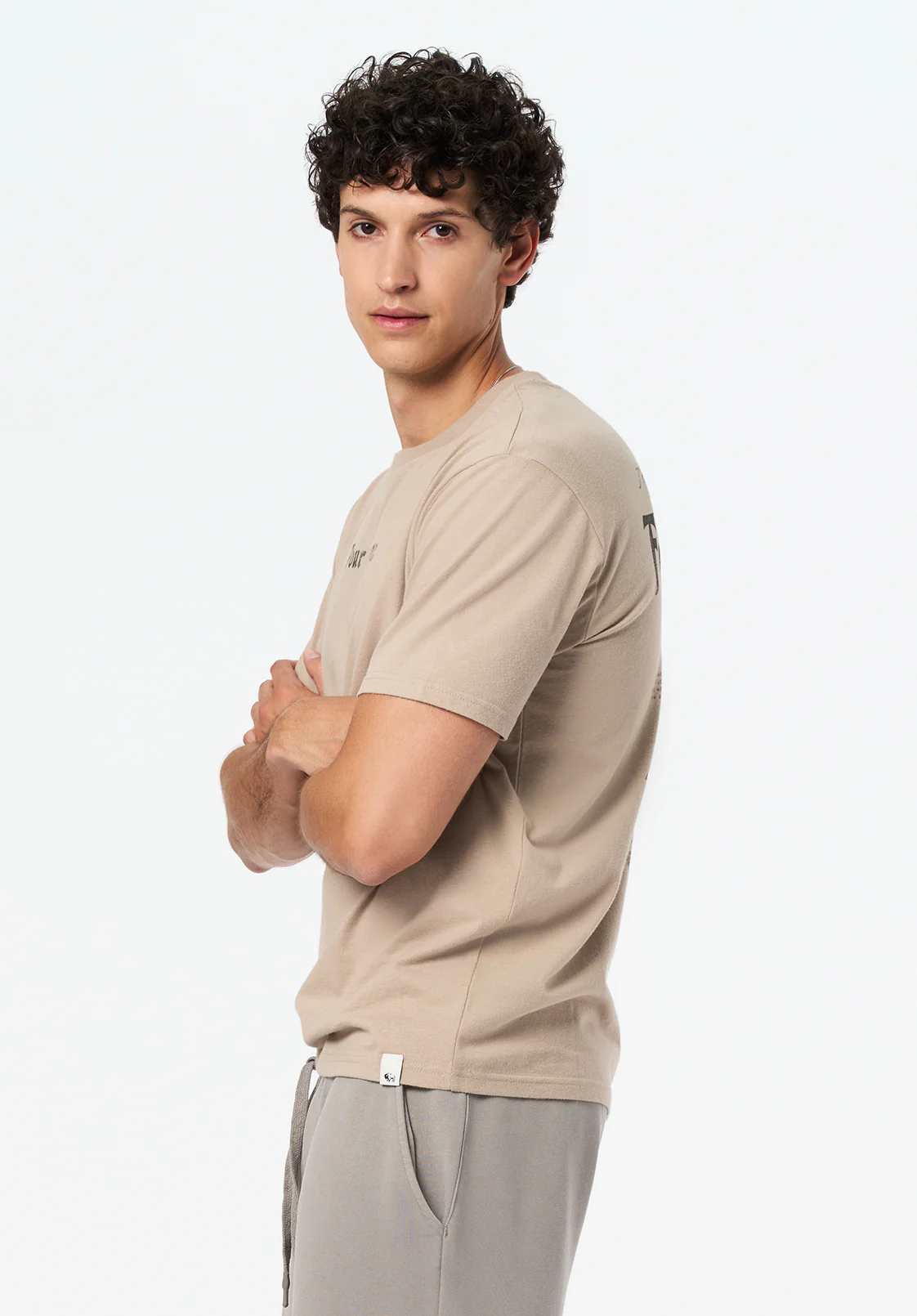 Thayer Men's Graphic T-Shirt with Old Fashioned Cocktail Print, Tuffet - BM24705 - Image 4