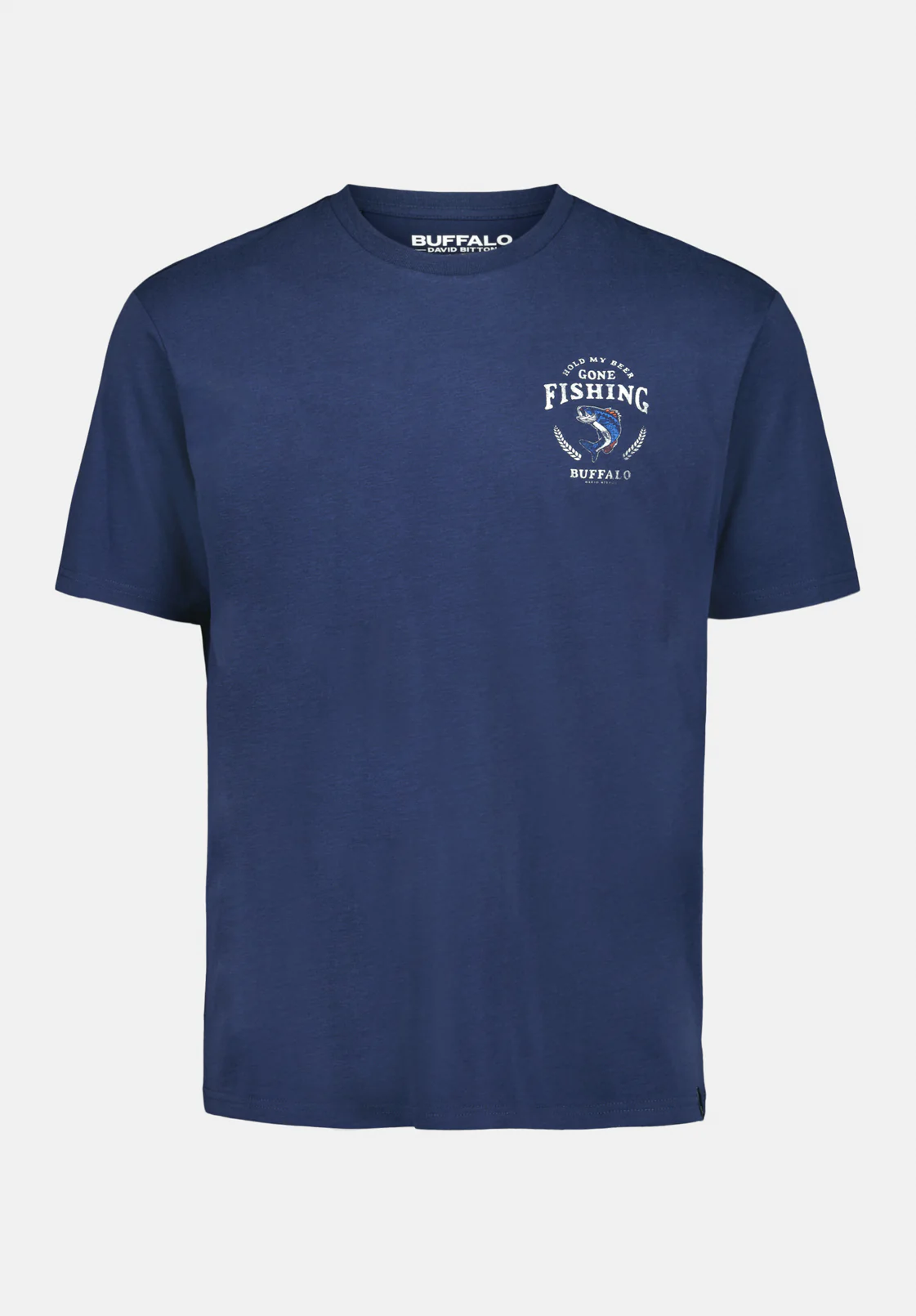 Tiernan Men's Graphic T-Shirt with Beer and Fishing Print, Whale - BM24706 - Image 4