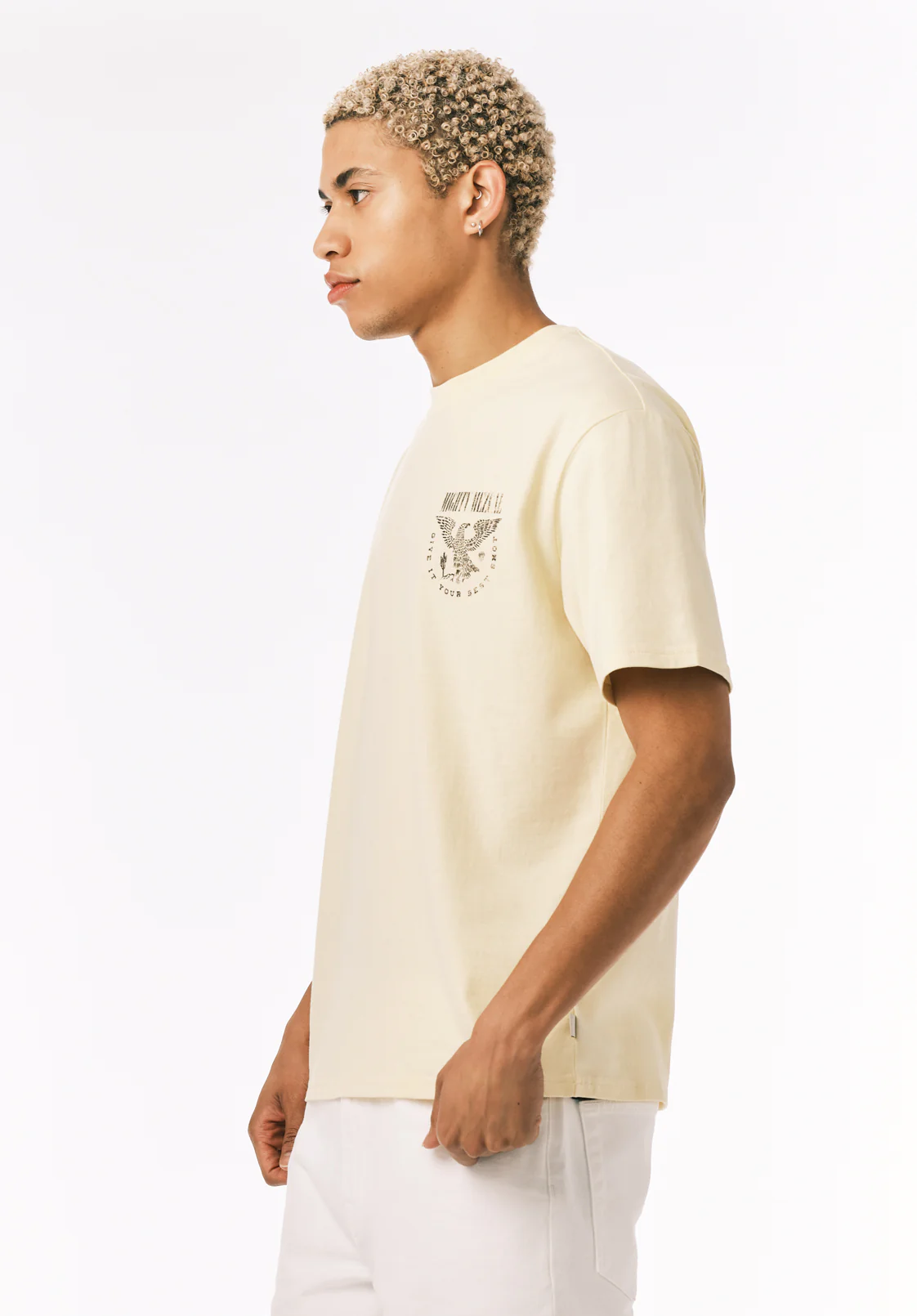 Tirvo Men’s Vintage Eagle Graphic T-Shirt, Anise Flower - BM24838 - Image 4
