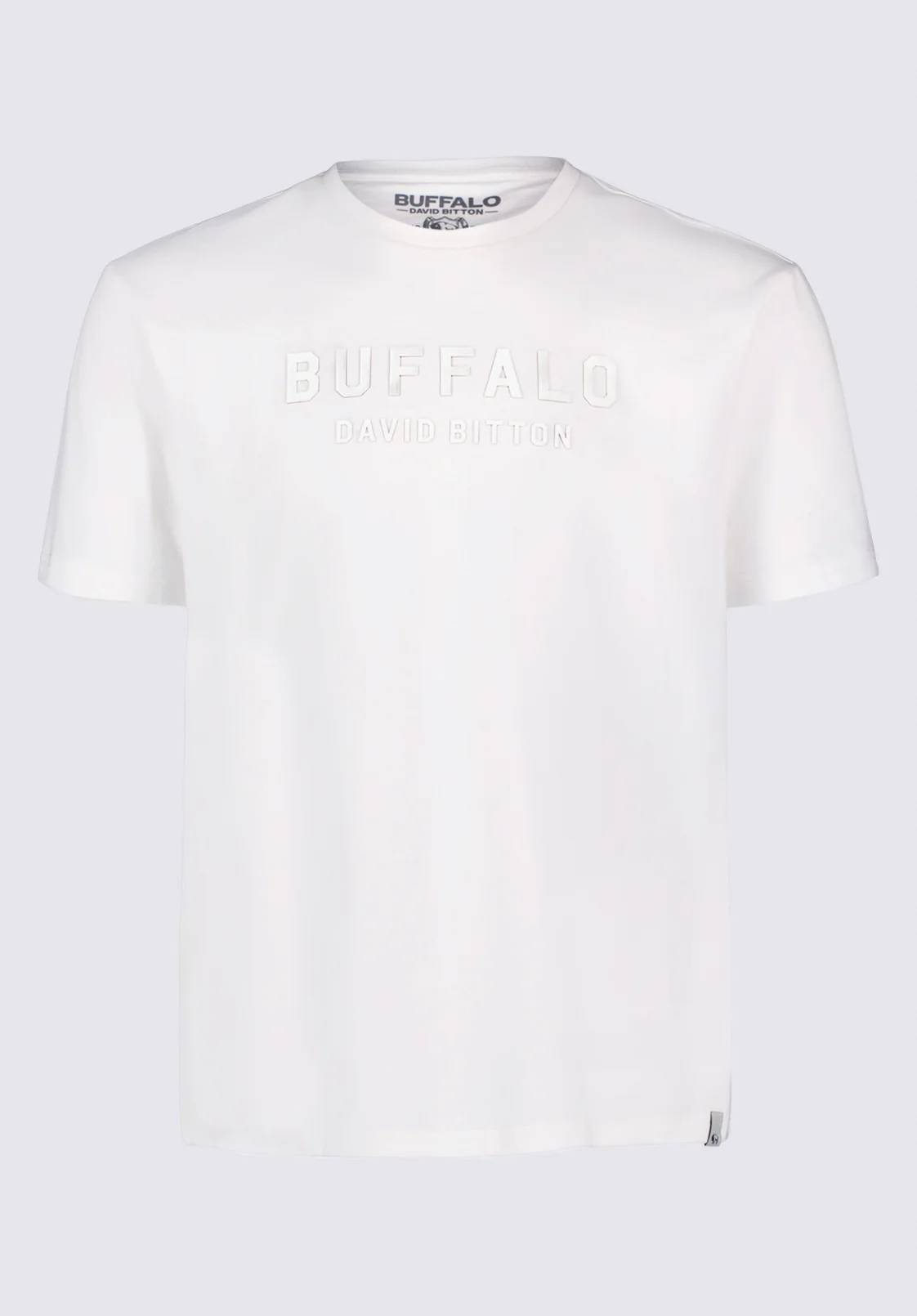 Tomba Men's Graphic T-Shirt with Raised Logo Print, White - BM24728 - Image 6