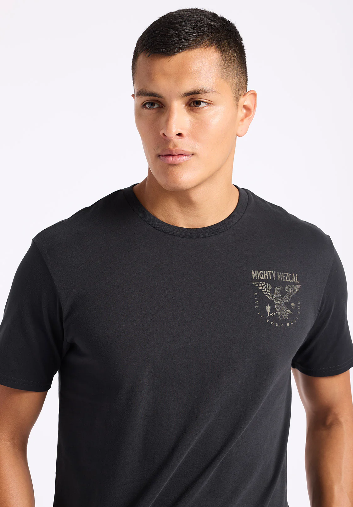 Tonder Men's Graphic T-Shirt with Eagle Print, Black - BM24634 - Image 3