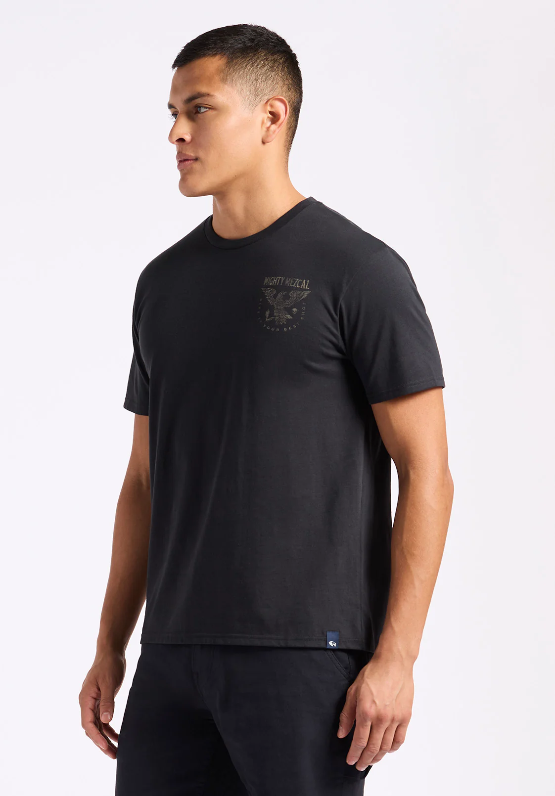 Tonder Men's Graphic T-Shirt with Eagle Print, Black - BM24634 - Image 5