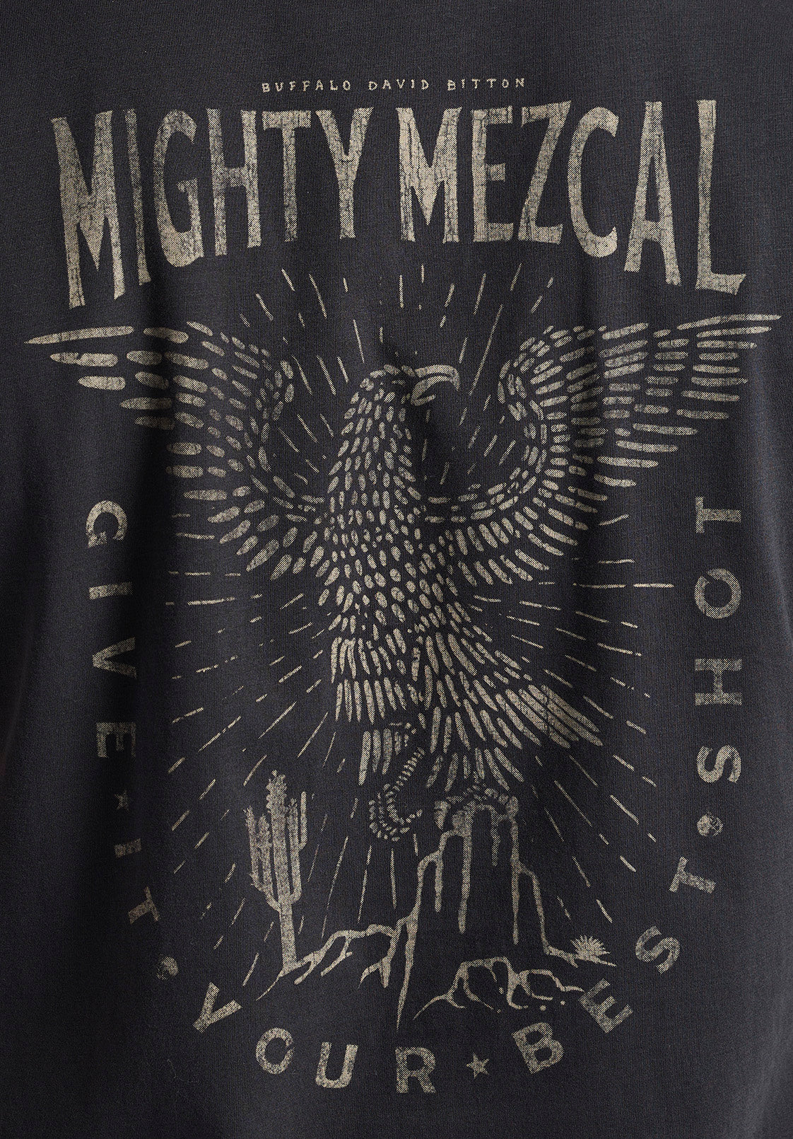 Tonder Men's Graphic T-Shirt with Eagle Print, Black - BM24634 - Image 6