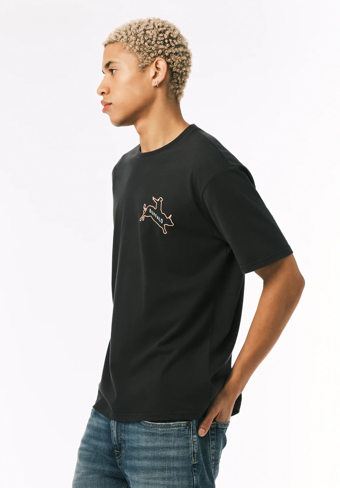 Tovax Men’s Western Graphic T-Shirt, Black - BM24833 - Image 4