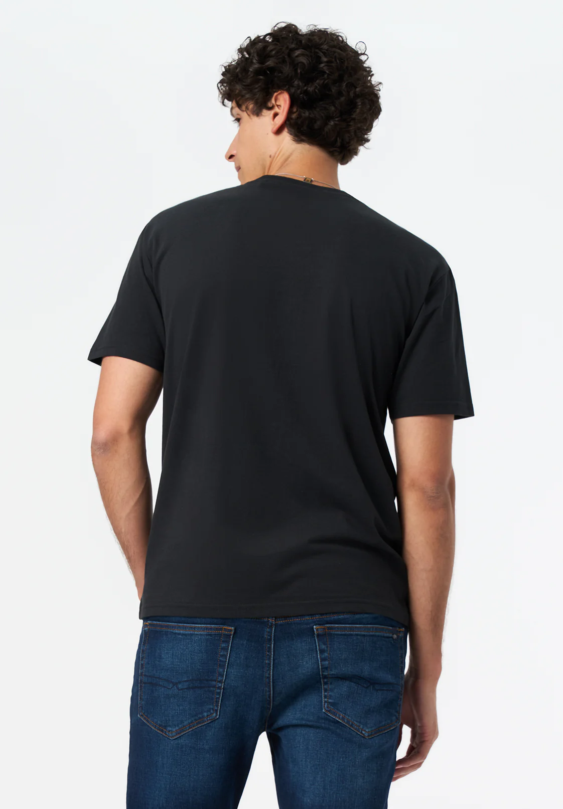 Trystan Men's Graphic T-Shirt with Plains Drifter Print, Black - BM24704 - Image 3