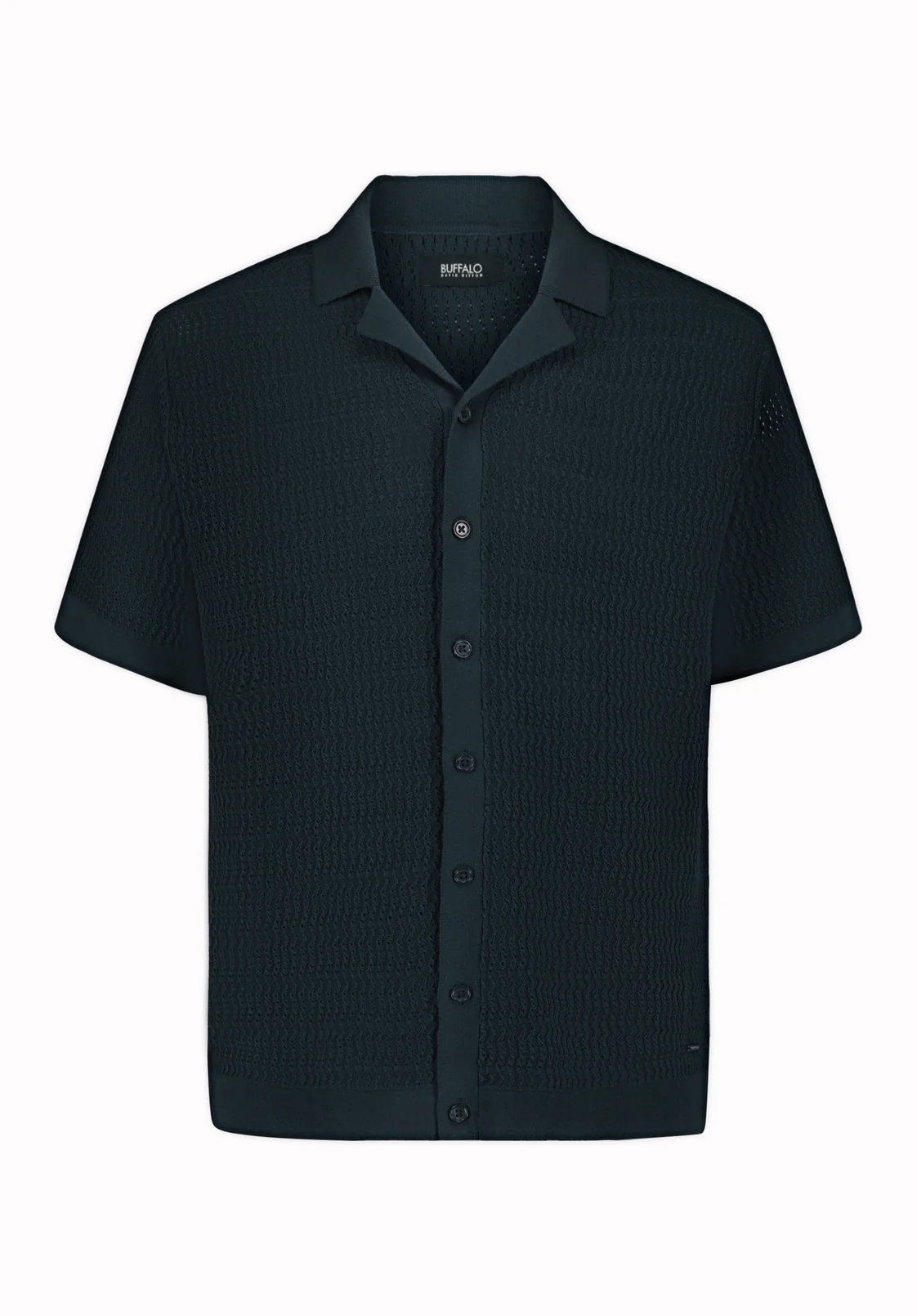 Waldir Men’s Short Sleeve Sweater Shirt, Whale - BM24795 - Image 5