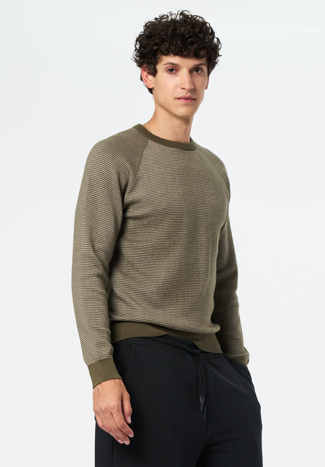Watford Men's Crew Neck Sweater, Fern - BM24684 - Image 3