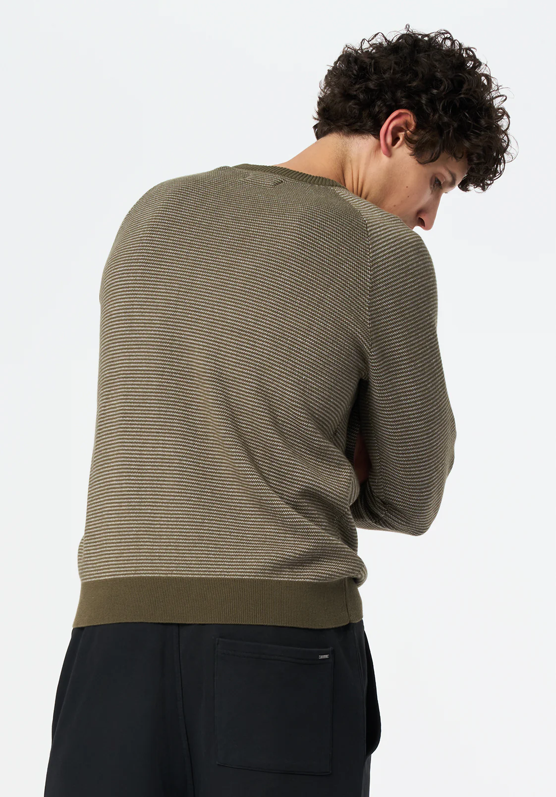 Watford Men's Crew Neck Sweater, Fern - BM24684 - Image 4