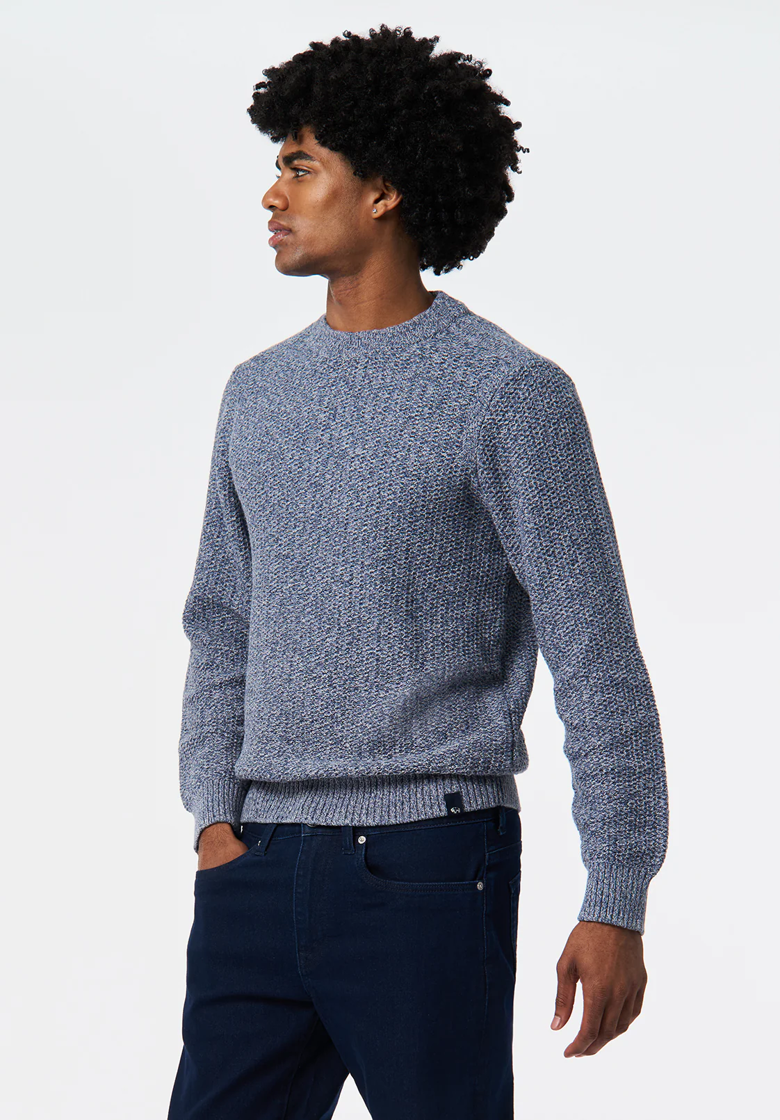 Waylon Men's Crew Neck Sweater, Mirage - BM24680 - Image 3