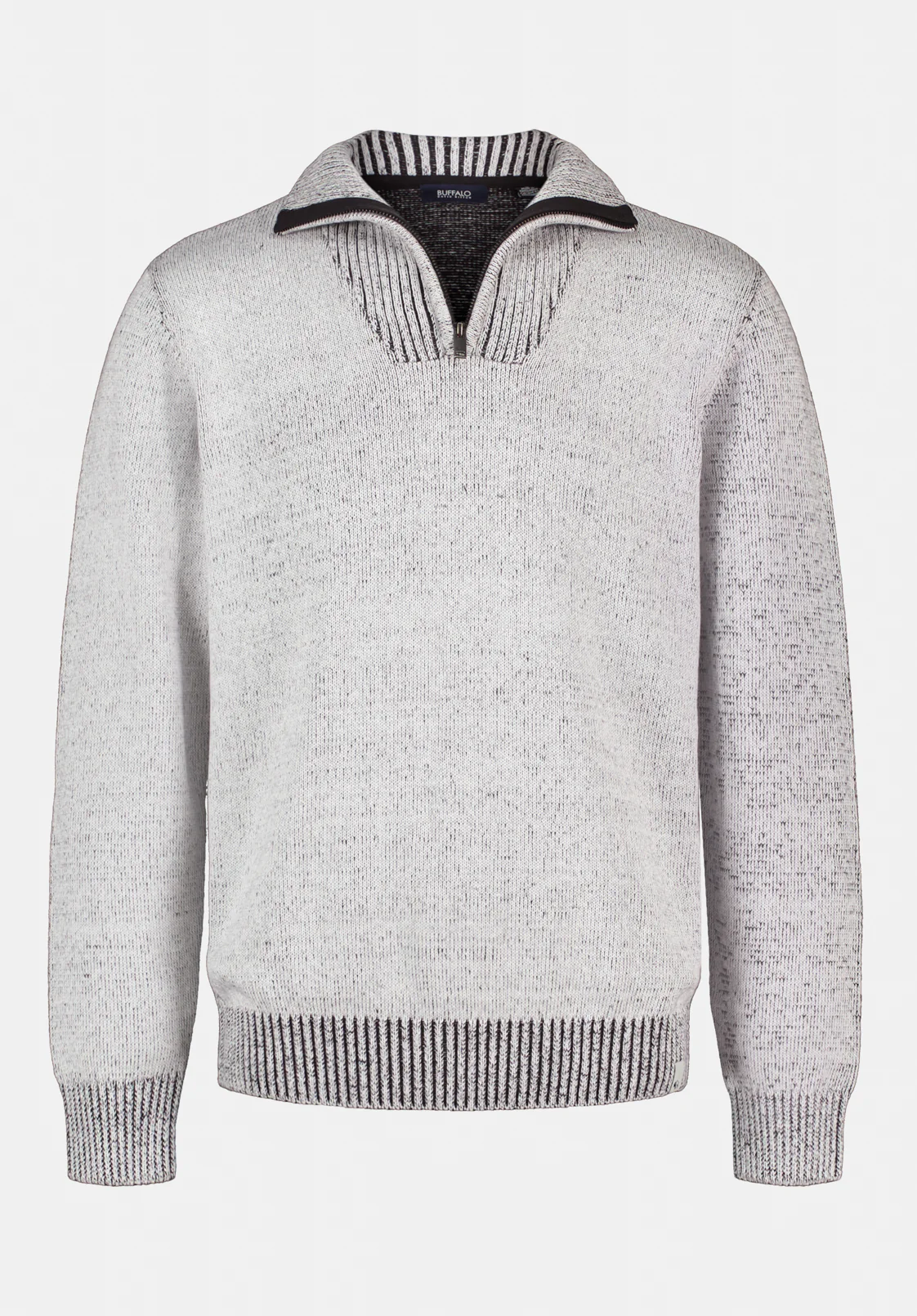 Wello Men's Quarter-Zip Ribbed Knit Sweater, Charlie - BM24738 - Image 5