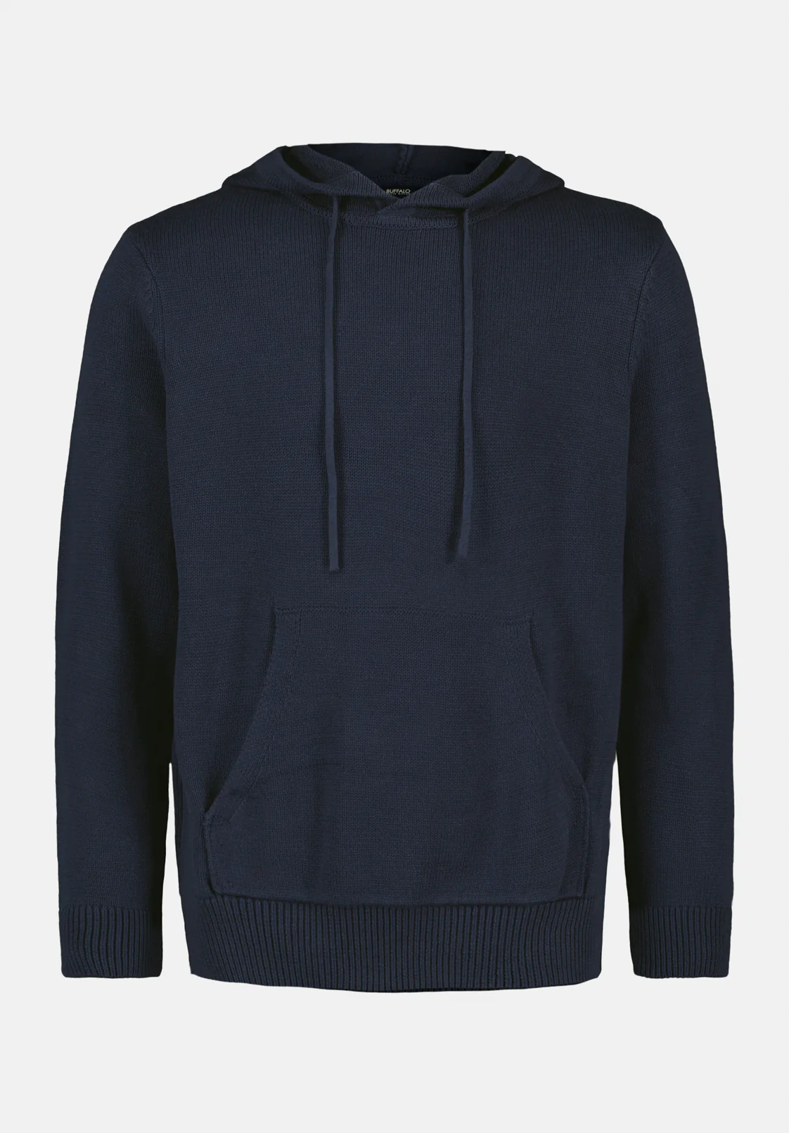 Wilbur Men's Knit Hoodie with Kangaroo Pocket, Whale - BM24700 - Image 5